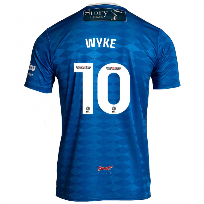 Criança Camisola Charlie Wyke #10 Azul Principal 2024/25 Camisa