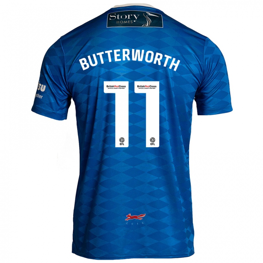 Criança Camisola Daniel Butterworth #11 Azul Principal 2024/25 Camisa