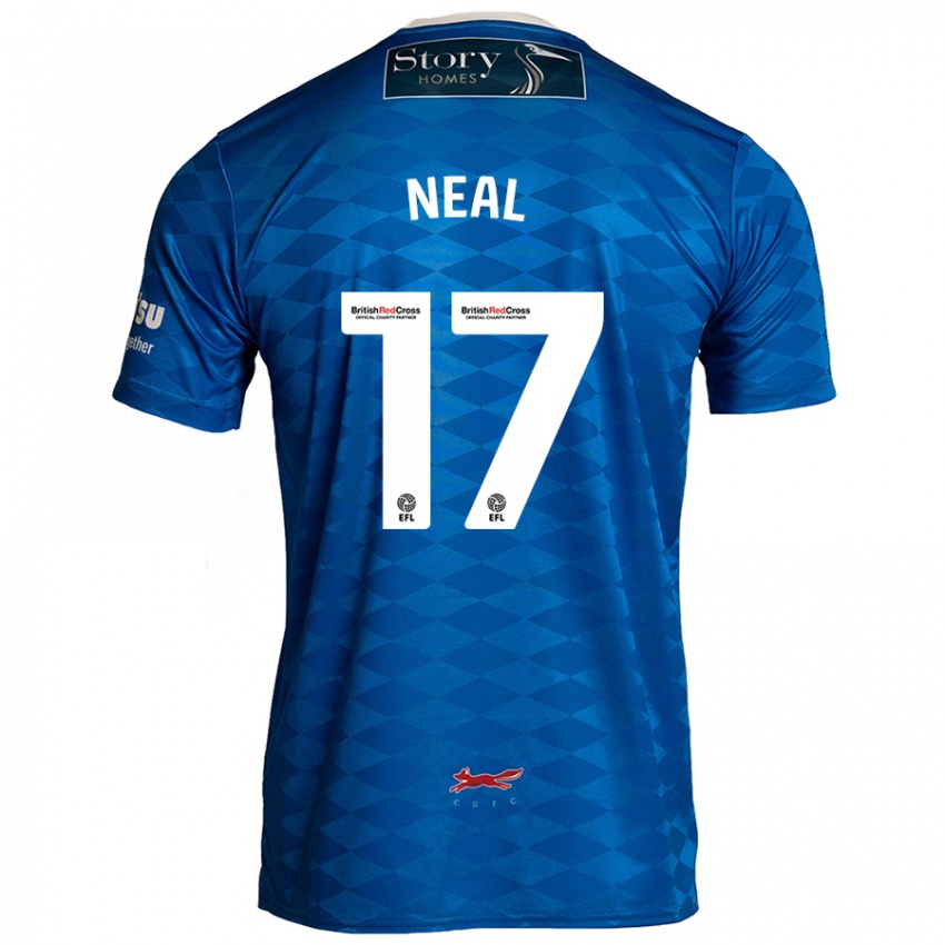 Criança Camisola Harrison Neal #17 Azul Principal 2024/25 Camisa