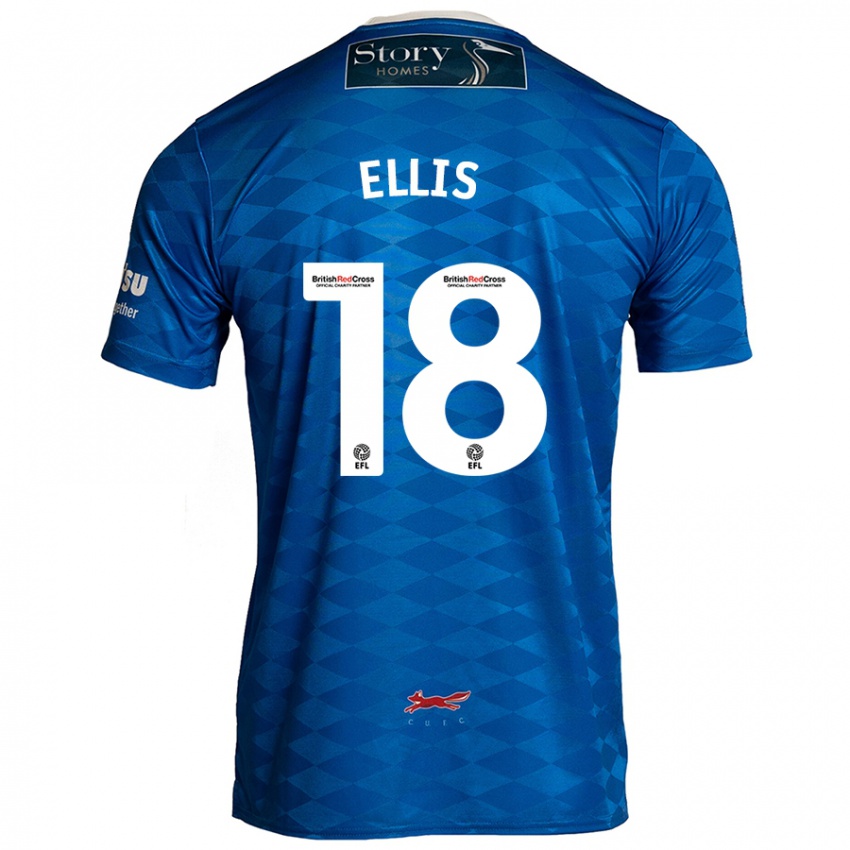 Criança Camisola Jack Ellis #18 Azul Principal 2024/25 Camisa