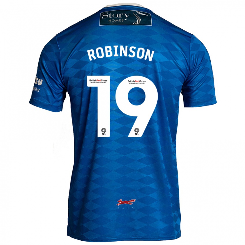 Criança Camisola Jack Robinson #19 Azul Principal 2024/25 Camisa