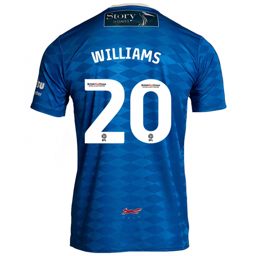 Criança Camisola Ben Williams #20 Azul Principal 2024/25 Camisa