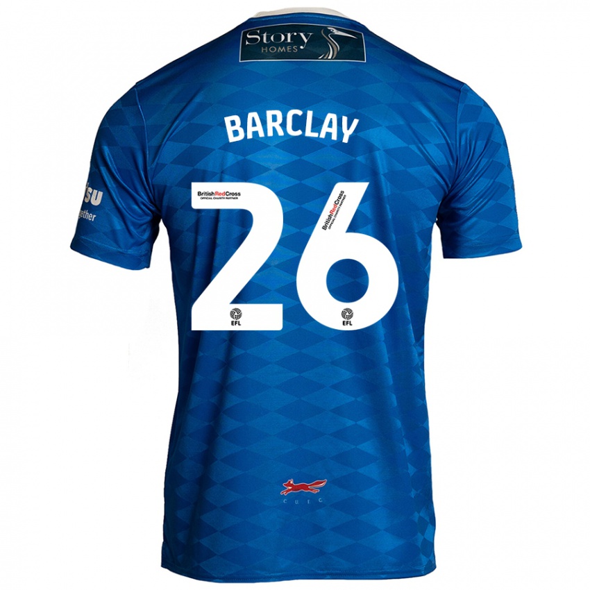 Criança Camisola Ben Barclay #26 Azul Principal 2024/25 Camisa