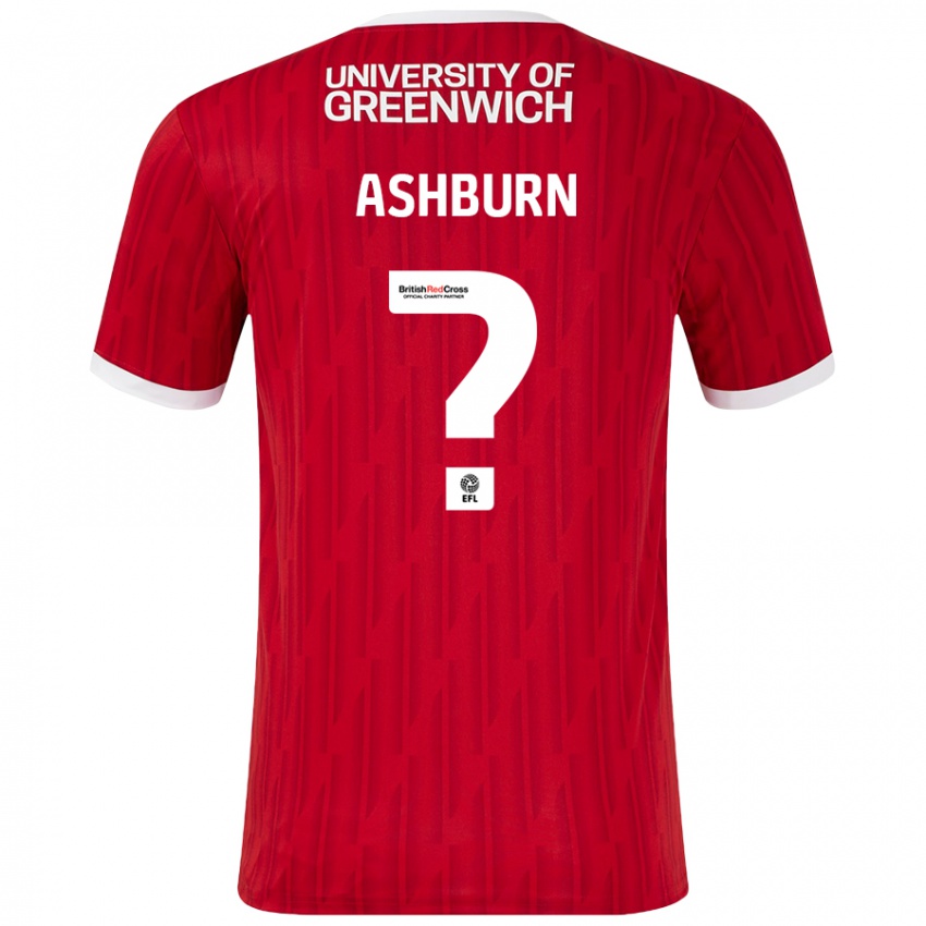 Criança Camisola Luke Ashburn #0 Vermelho Branco Principal 2024/25 Camisa