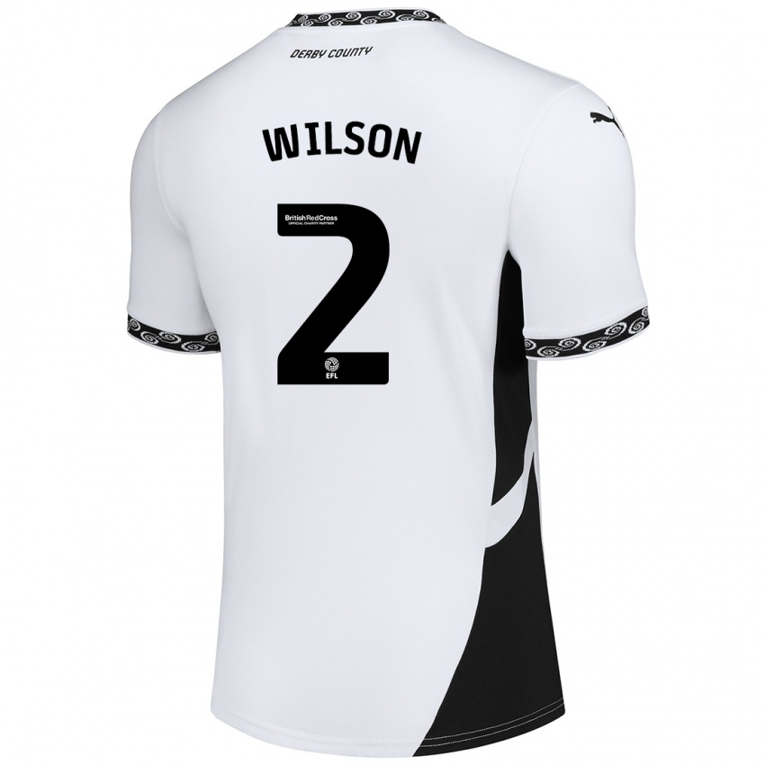 Criança Camisola Kane Wilson #2 Preto Branco Principal 2024/25 Camisa