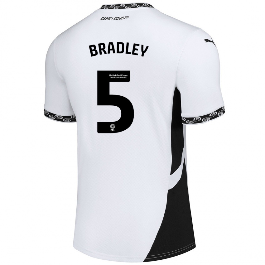 Criança Camisola Sonny Bradley #5 Preto Branco Principal 2024/25 Camisa