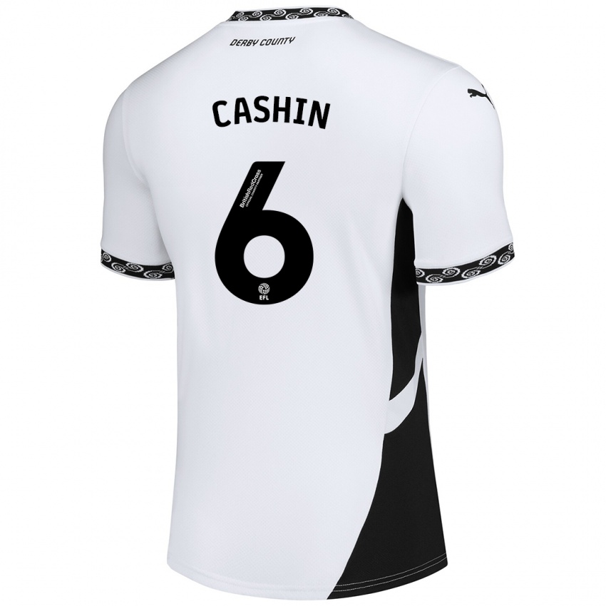 Criança Camisola Eiran Cashin #6 Preto Branco Principal 2024/25 Camisa