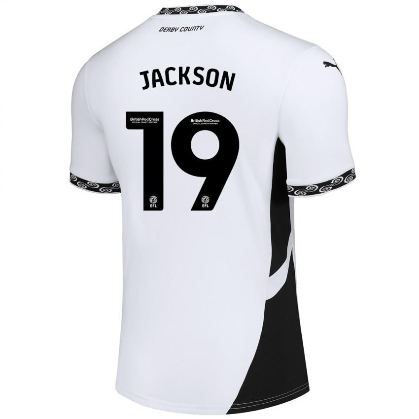 Criança Camisola Kayden Jackson #19 Preto Branco Principal 2024/25 Camisa