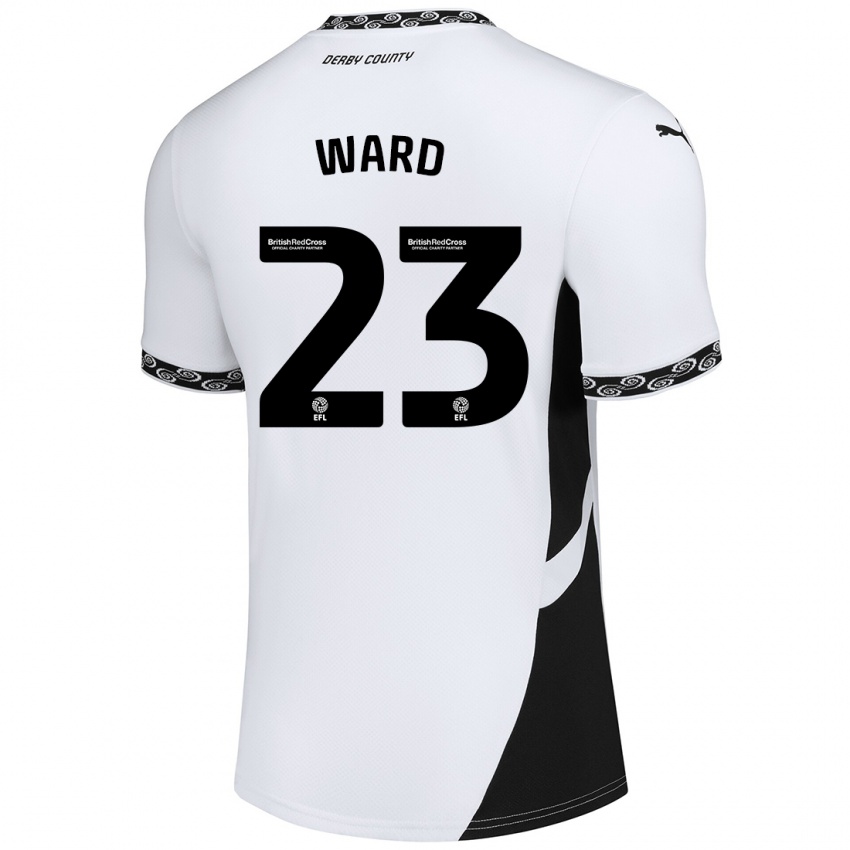 Criança Camisola Joe Ward #23 Preto Branco Principal 2024/25 Camisa