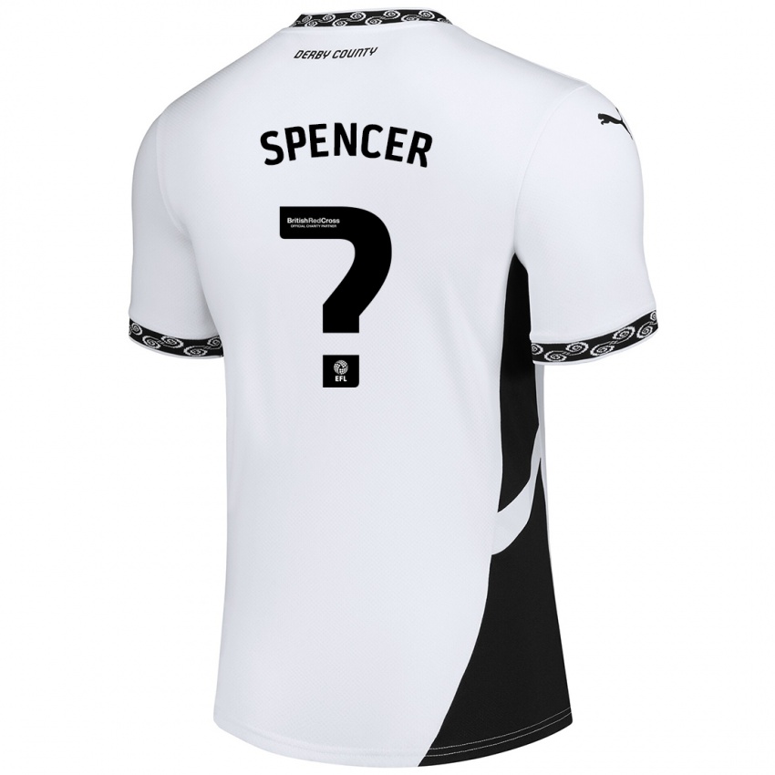 Criança Camisola Morten Spencer #0 Preto Branco Principal 2024/25 Camisa