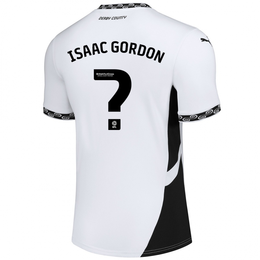 Criança Camisola Isaac Gordon #0 Preto Branco Principal 2024/25 Camisa