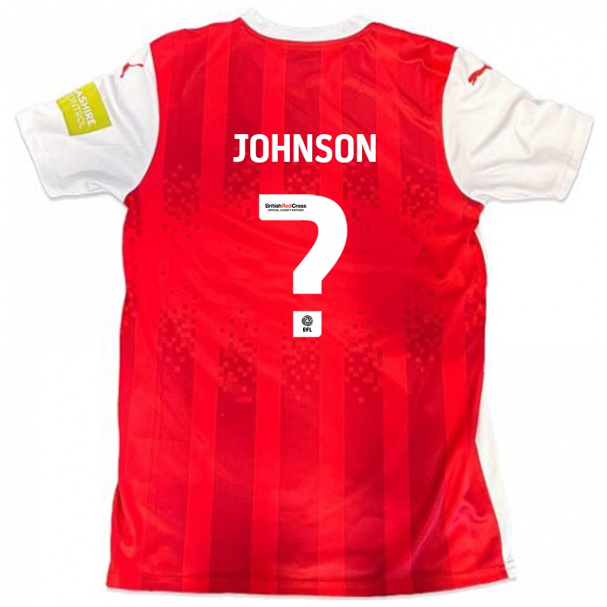 Criança Camisola Will Johnson #0 Vermelho Branco Principal 2024/25 Camisa