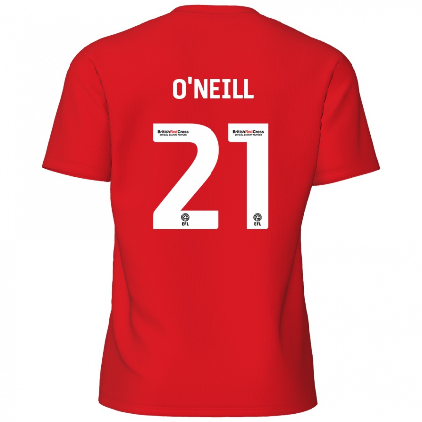 Criança Camisola Ollie O'neill #21 Vermelho Principal 2024/25 Camisa