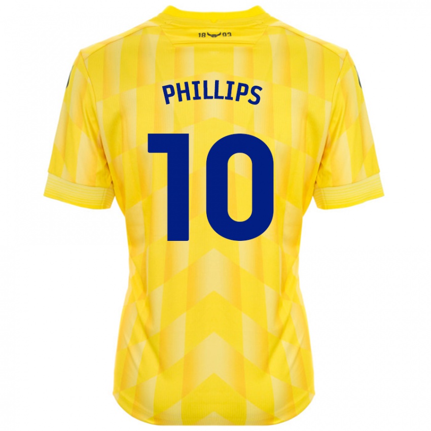 Criança Camisola Matt Phillips #10 Amarelo Principal 2024/25 Camisa