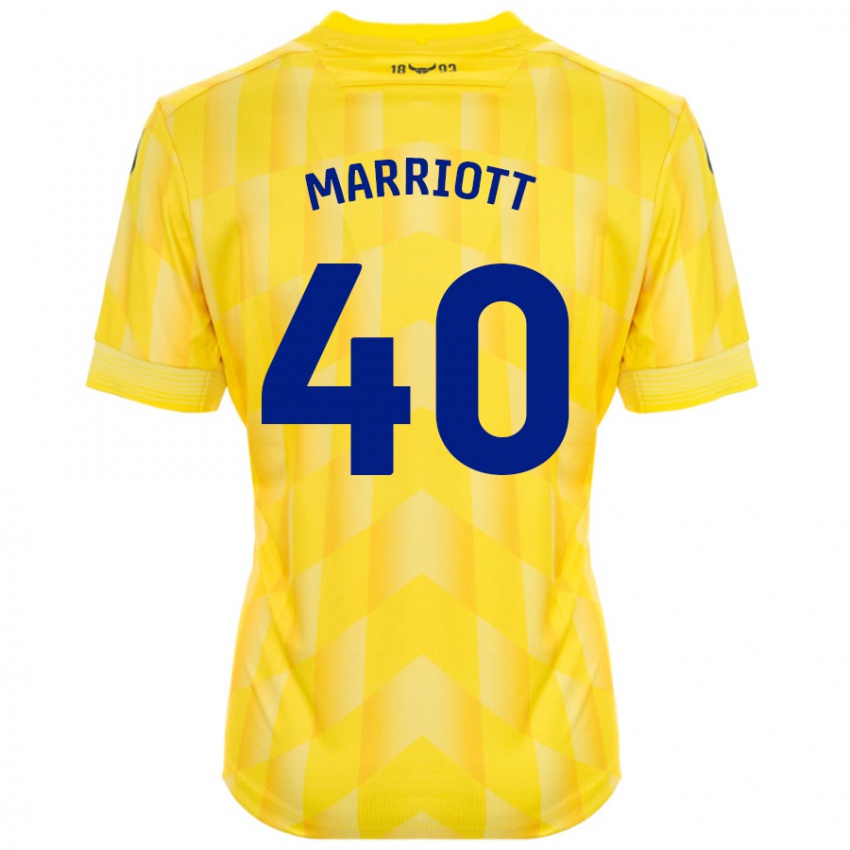 Criança Camisola Monty Marriott #40 Amarelo Principal 2024/25 Camisa