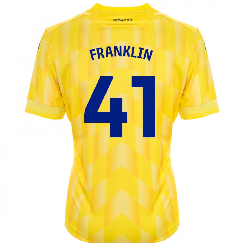 Criança Camisola George Franklin #41 Amarelo Principal 2024/25 Camisa