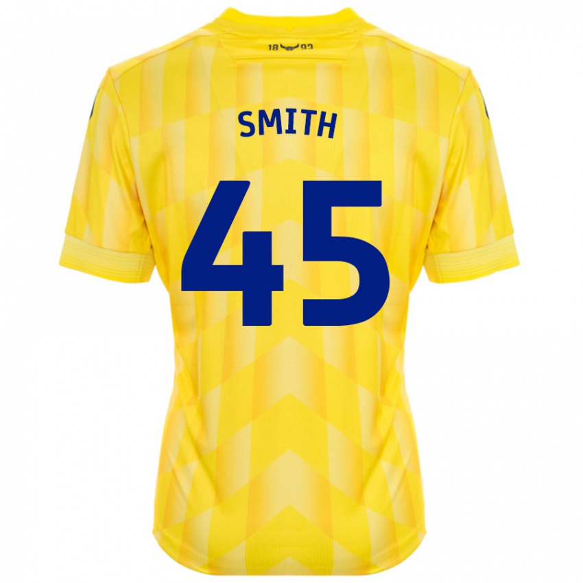 Criança Camisola Max Smith #45 Amarelo Principal 2024/25 Camisa