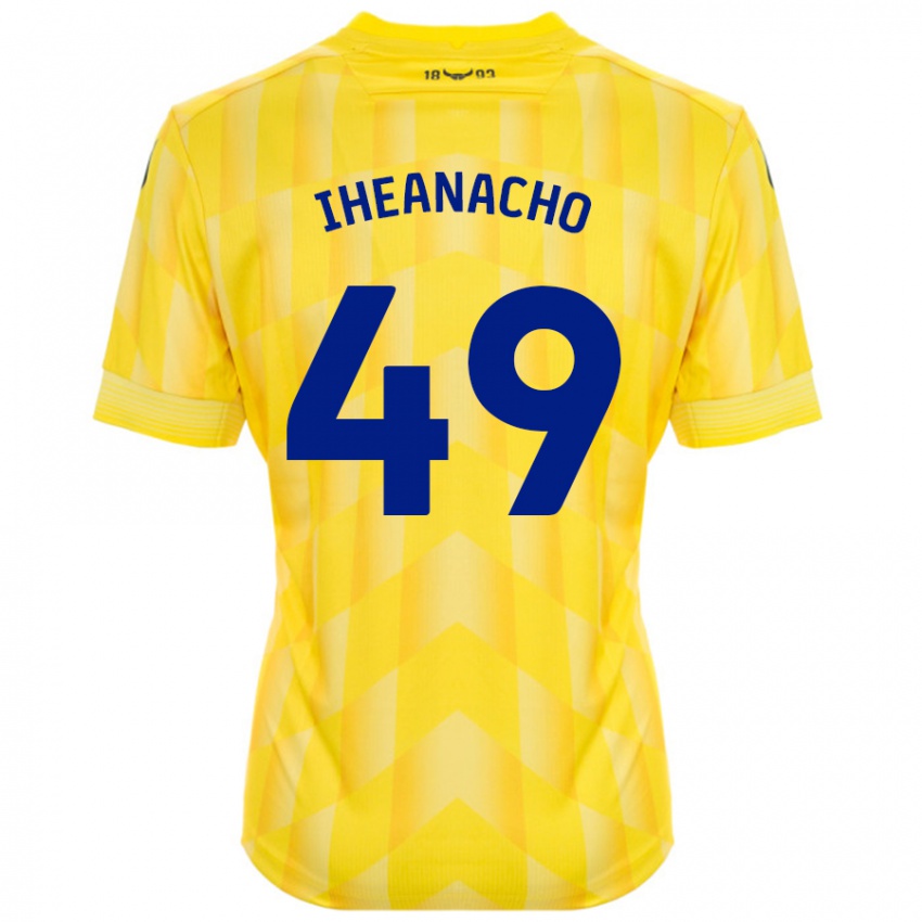 Criança Camisola Josh Iheanacho #49 Amarelo Principal 2024/25 Camisa