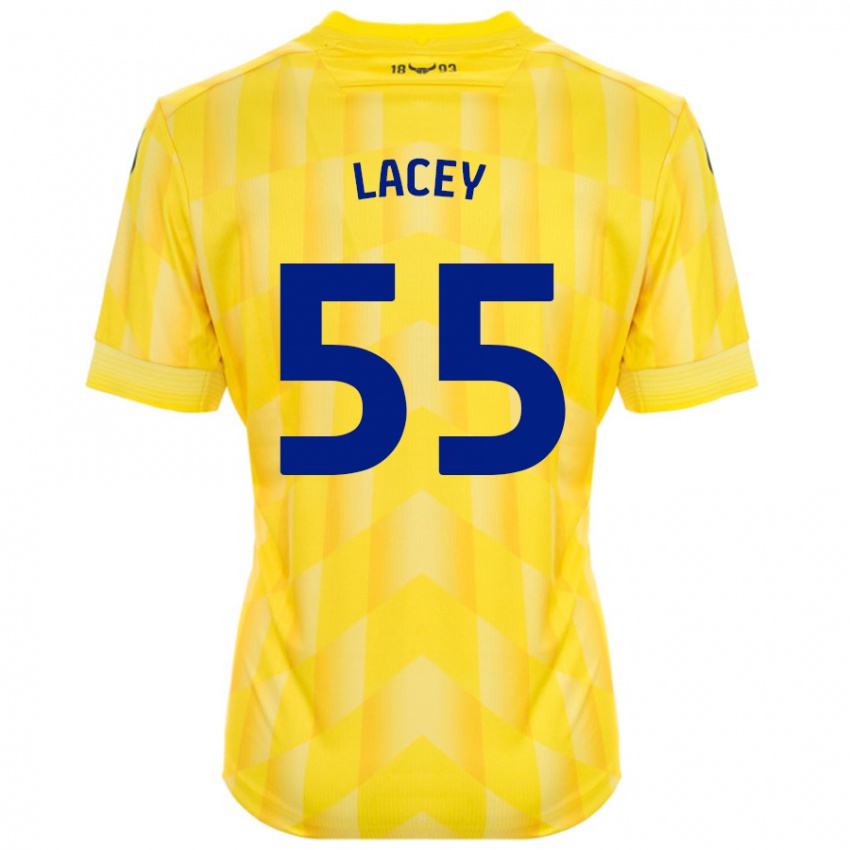 Criança Camisola Aaron Lacey #55 Amarelo Principal 2024/25 Camisa