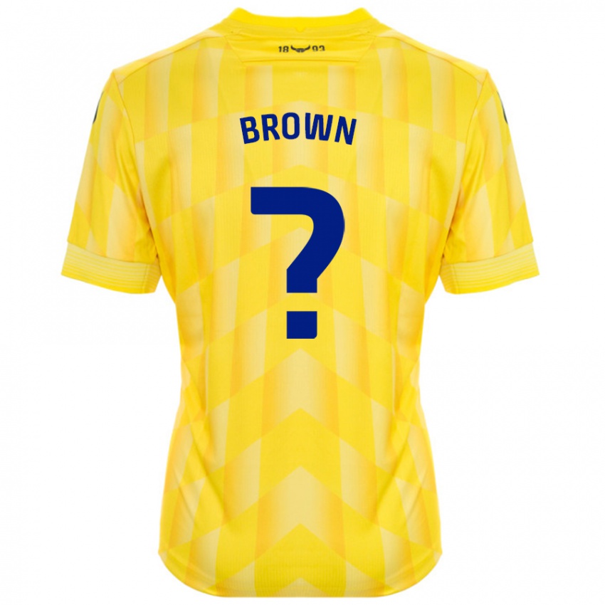 Criança Camisola Georgia Brown #0 Amarelo Principal 2024/25 Camisa