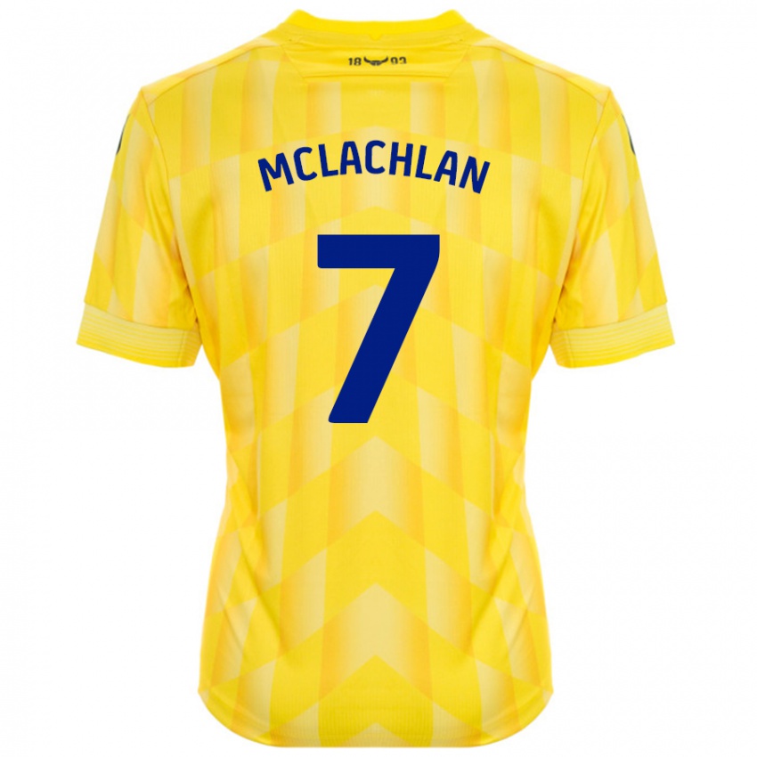 Criança Camisola Daisy Mclachlan #7 Amarelo Principal 2024/25 Camisa