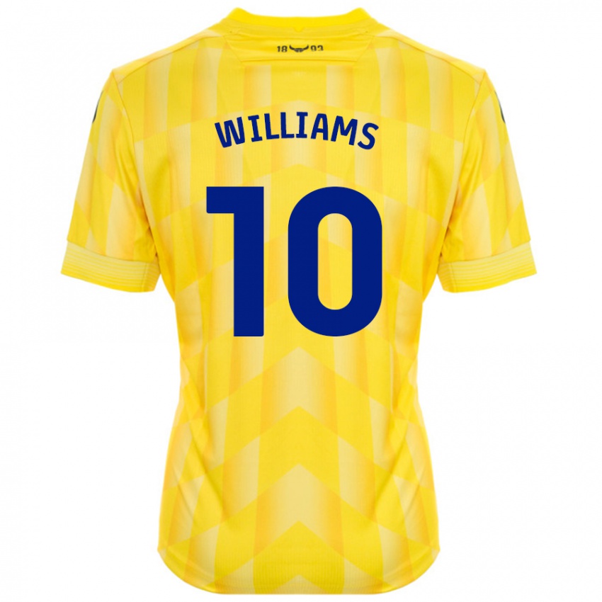 Criança Camisola Cheryl Williams #10 Amarelo Principal 2024/25 Camisa