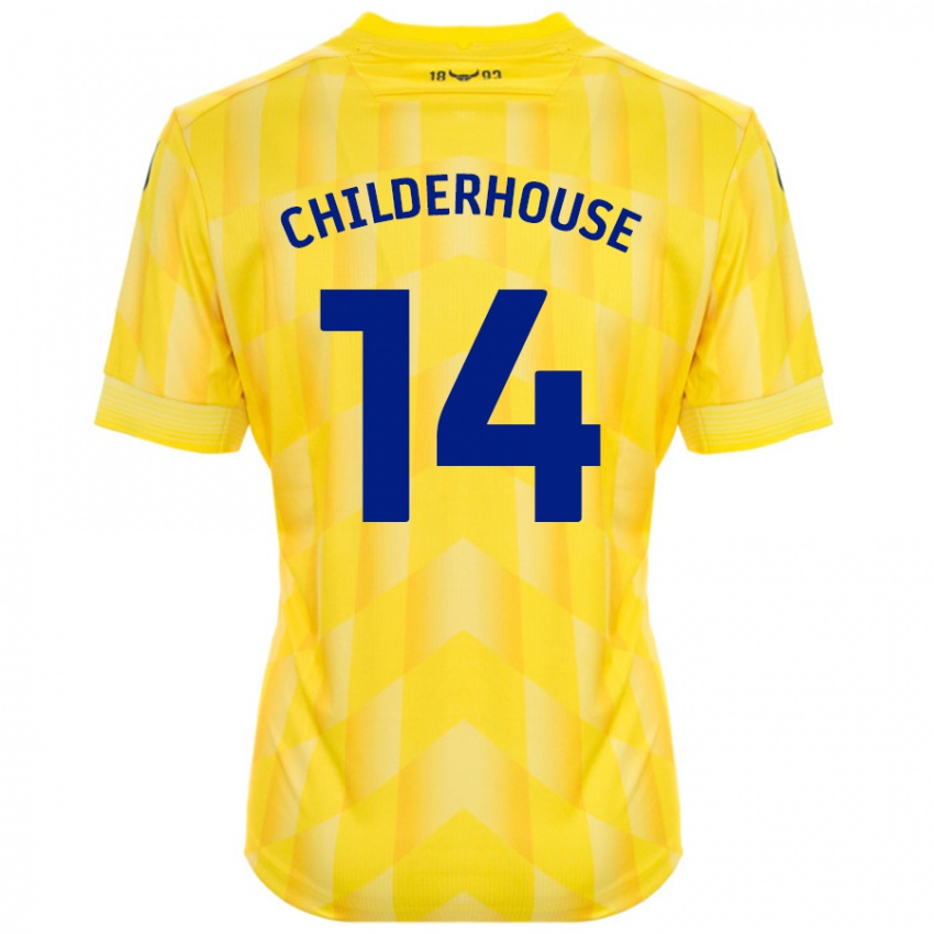 Criança Camisola Molly Childerhouse #14 Amarelo Principal 2024/25 Camisa