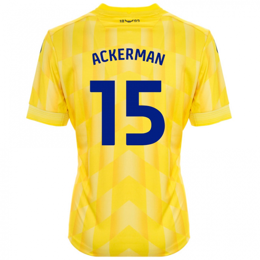 Criança Camisola Daisy Ackerman #15 Amarelo Principal 2024/25 Camisa