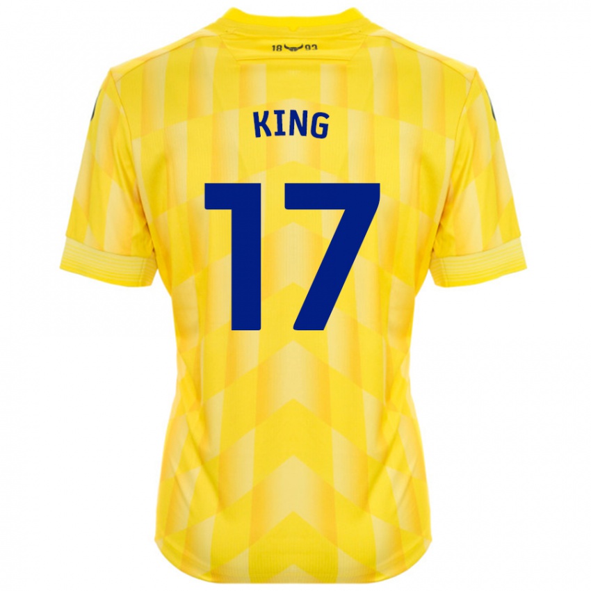 Criança Camisola Sarah King #17 Amarelo Principal 2024/25 Camisa