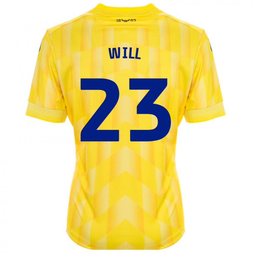 Criança Camisola Merrick Will #23 Amarelo Principal 2024/25 Camisa