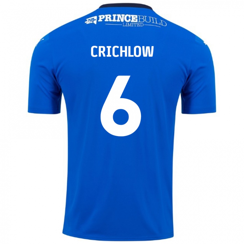 Criança Camisola Romoney Crichlow #6 Branco Azul Principal 2024/25 Camisa