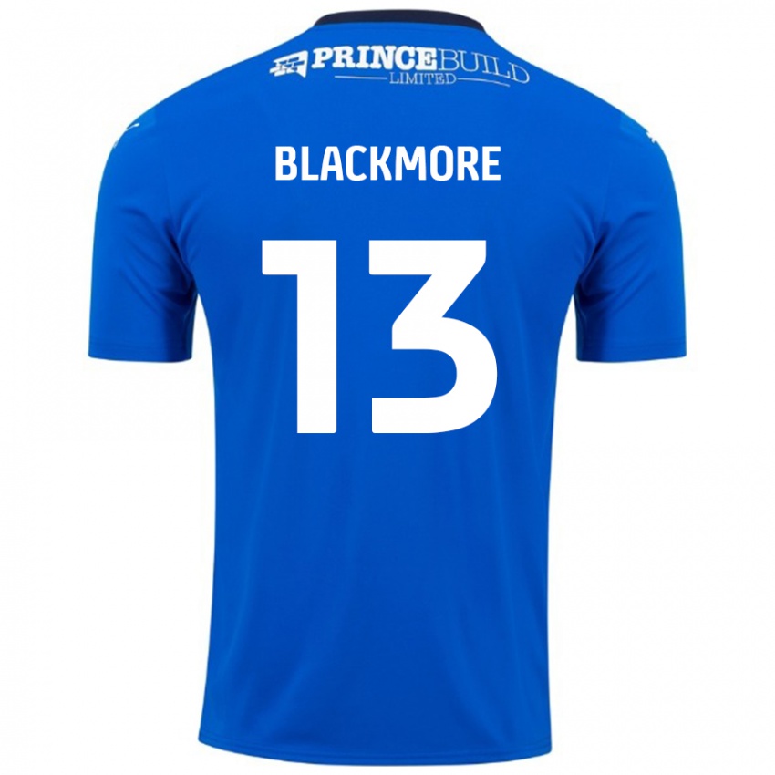 Criança Camisola Will Blackmore #13 Branco Azul Principal 2024/25 Camisa