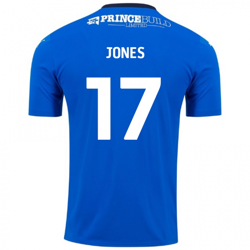 Criança Camisola Ricky-Jade Jones #17 Branco Azul Principal 2024/25 Camisa