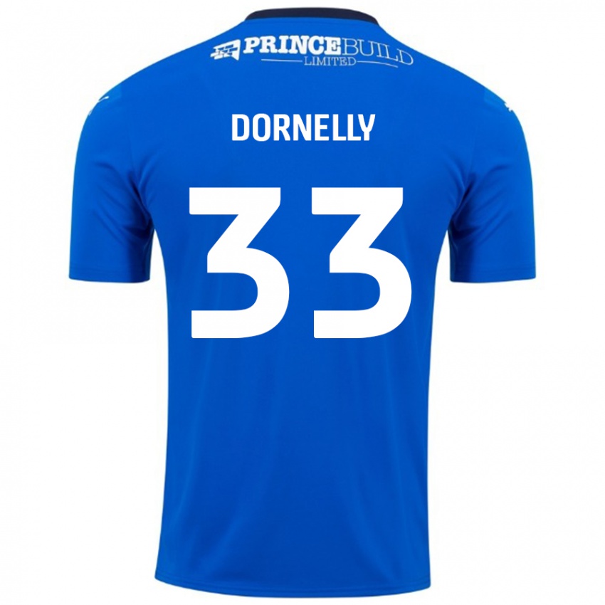 Criança Camisola James Dornelly #33 Branco Azul Principal 2024/25 Camisa