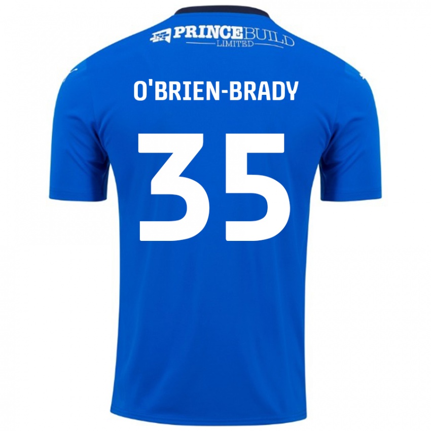 Criança Camisola Donay O'brien-Brady #35 Branco Azul Principal 2024/25 Camisa