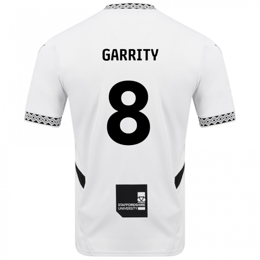 Criança Camisola Ben Garrity #8 Branco Principal 2024/25 Camisa