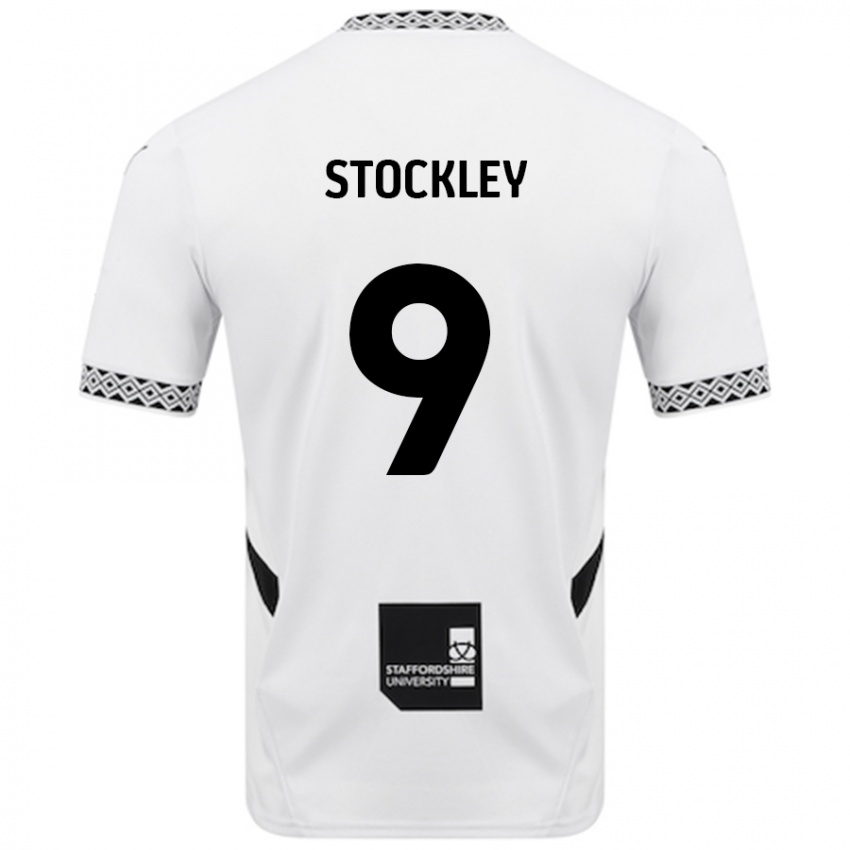 Criança Camisola Jayden Stockley #9 Branco Principal 2024/25 Camisa