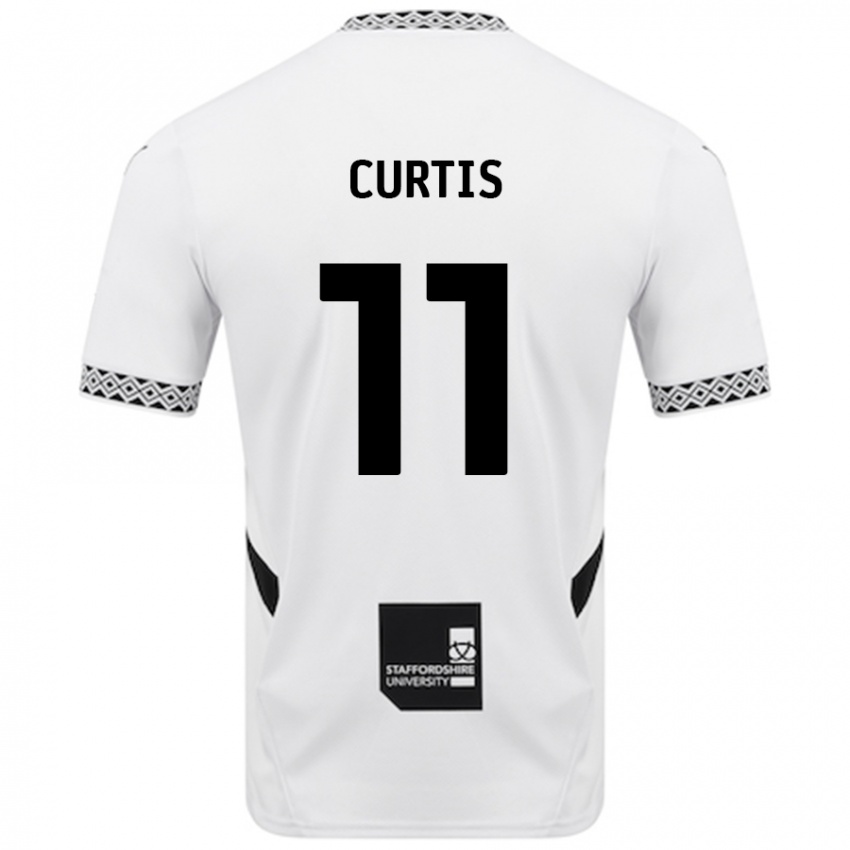 Criança Camisola Ronan Curtis #11 Branco Principal 2024/25 Camisa