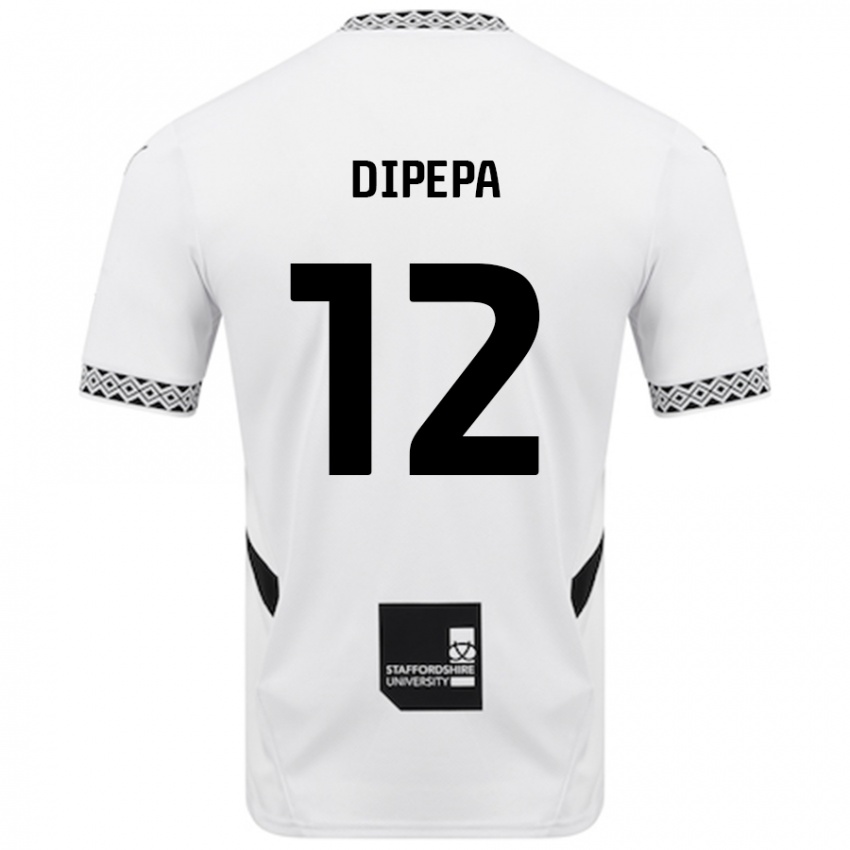 Criança Camisola Baylee Dipepa #12 Branco Principal 2024/25 Camisa