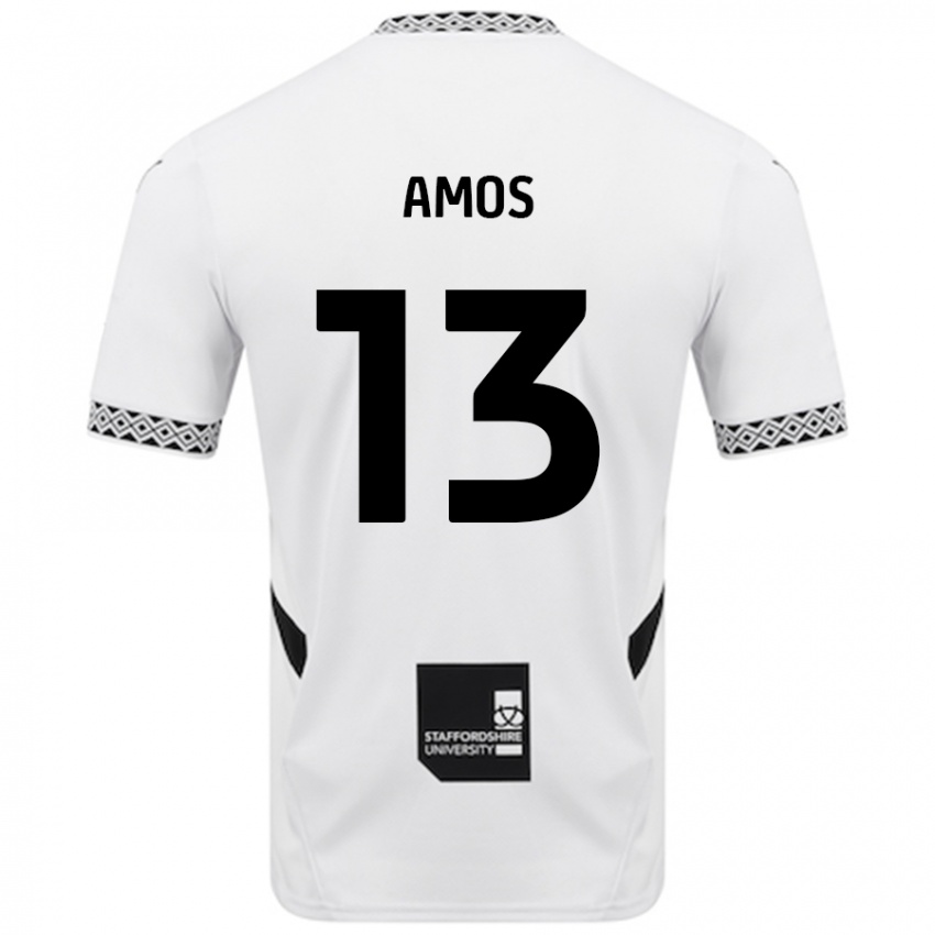 Criança Camisola Ben Amos #13 Branco Principal 2024/25 Camisa