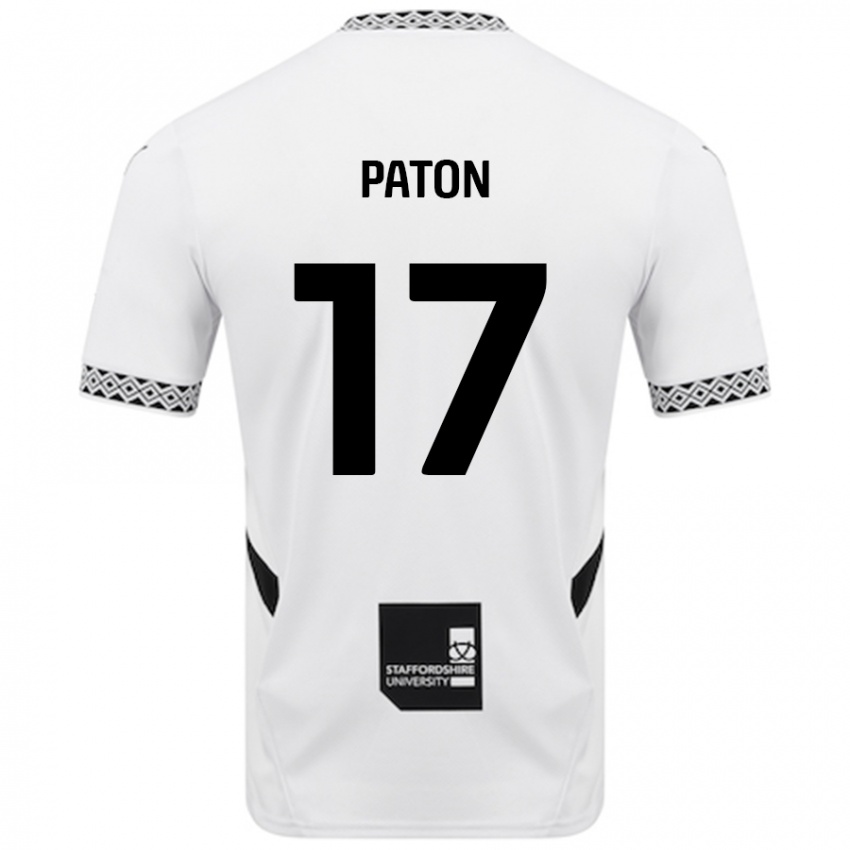 Criança Camisola Ruari Paton #17 Branco Principal 2024/25 Camisa