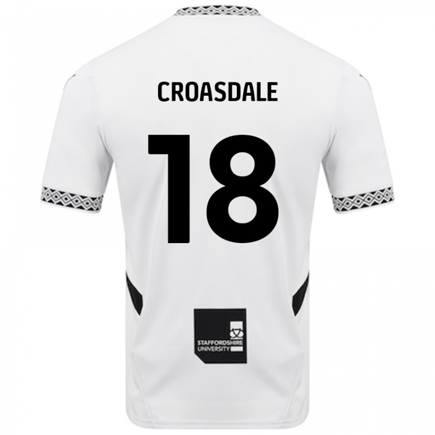 Criança Camisola Ryan Croasdale #18 Branco Principal 2024/25 Camisa