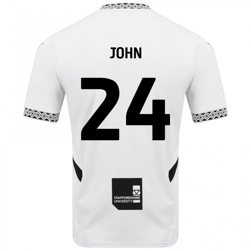 Criança Camisola Kyle John #24 Branco Principal 2024/25 Camisa