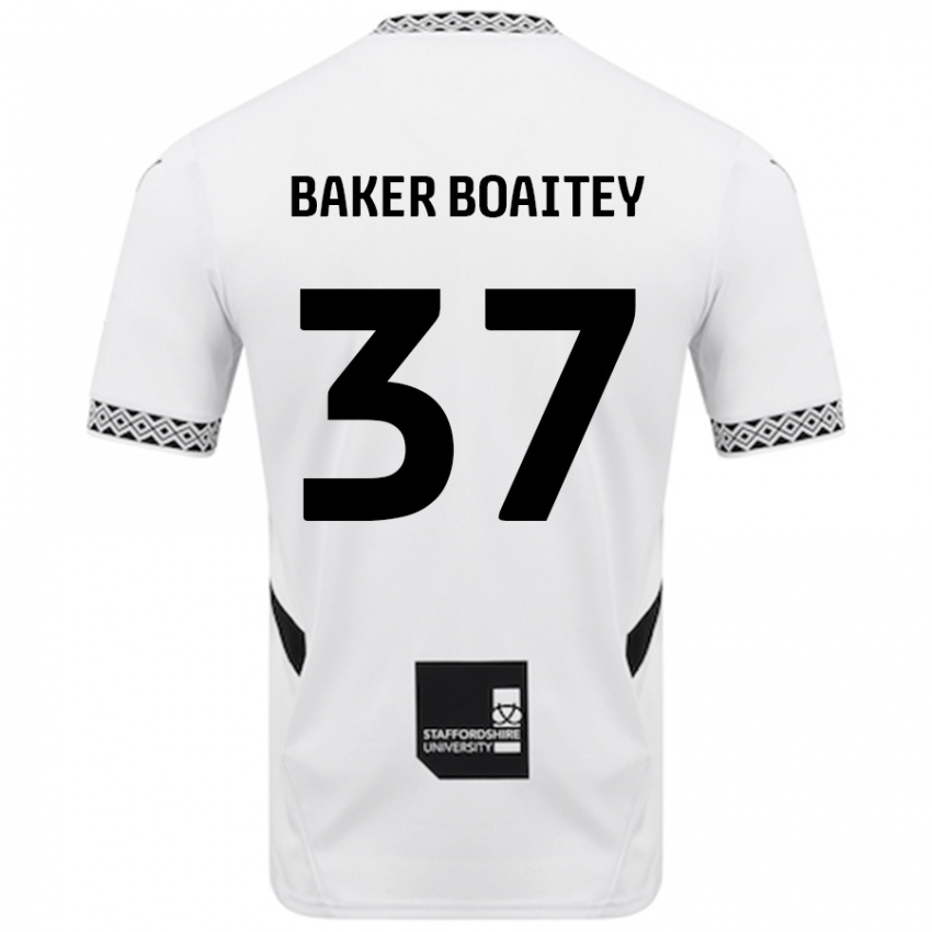 Criança Camisola Benicio Baker-Boaitey #37 Branco Principal 2024/25 Camisa