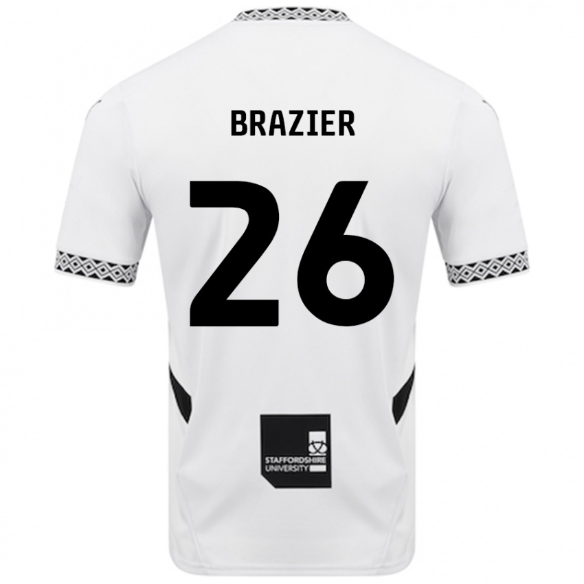 Criança Camisola Liam Brazier #26 Branco Principal 2024/25 Camisa