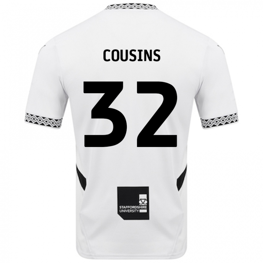 Criança Camisola Logan Cousins #32 Branco Principal 2024/25 Camisa