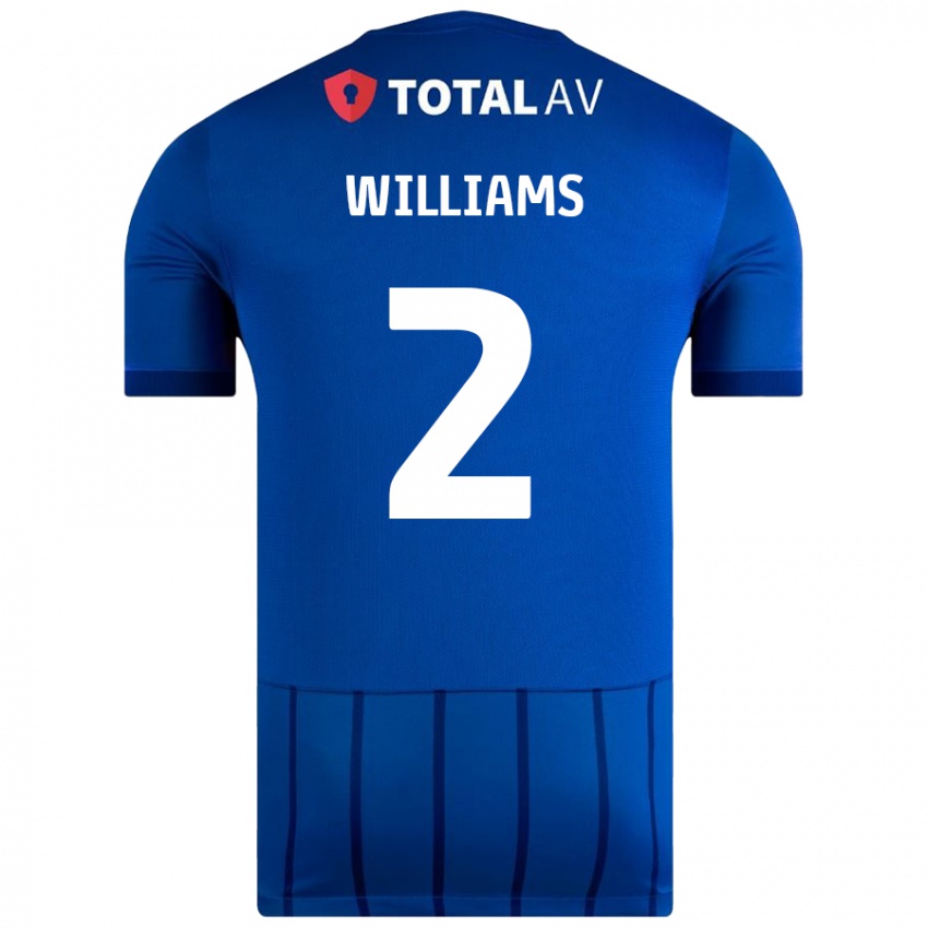 Criança Camisola Jordan Williams #2 Azul Principal 2024/25 Camisa