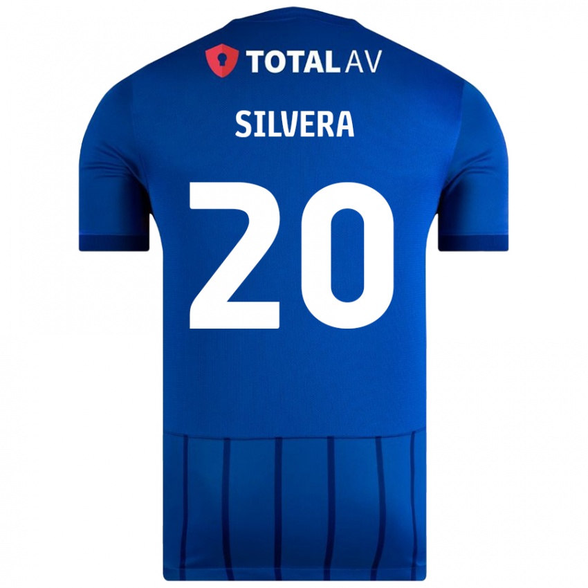 Criança Camisola Sam Silvera #20 Azul Principal 2024/25 Camisa