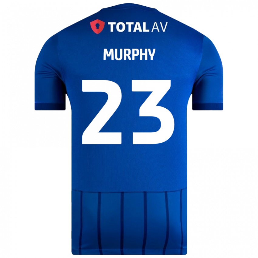 Criança Camisola Josh Murphy #23 Azul Principal 2024/25 Camisa