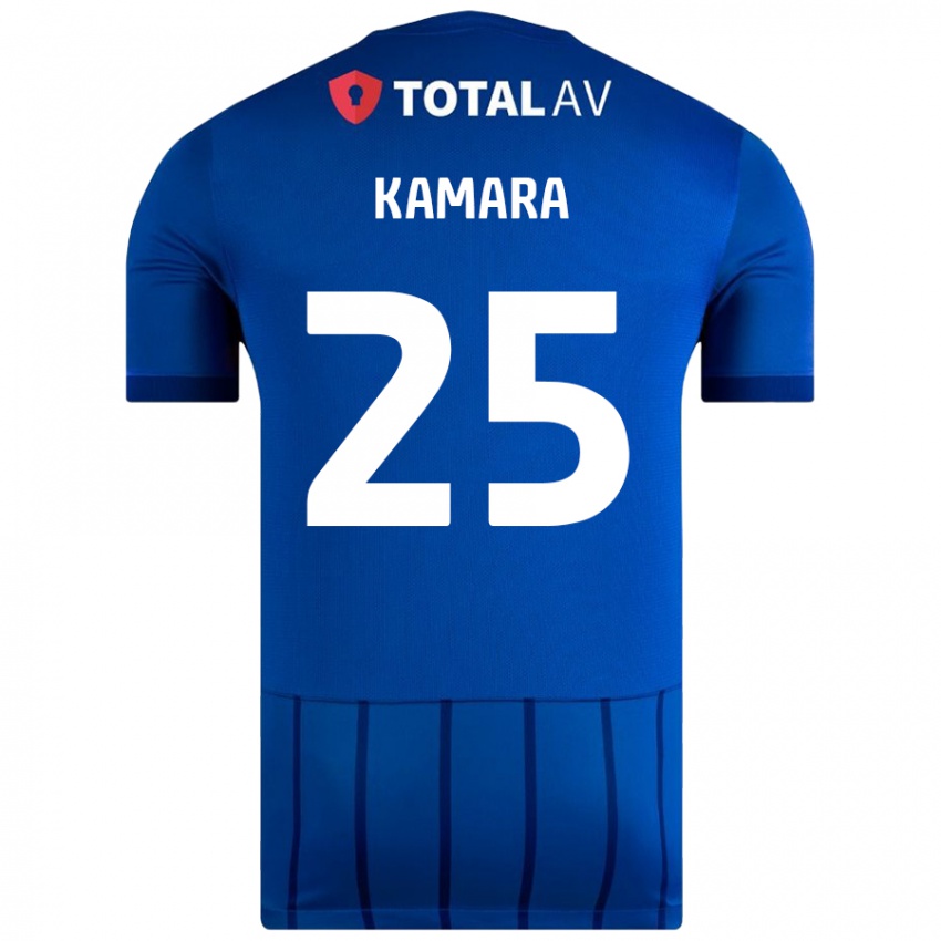 Criança Camisola Abdoulaye Kamara #25 Azul Principal 2024/25 Camisa